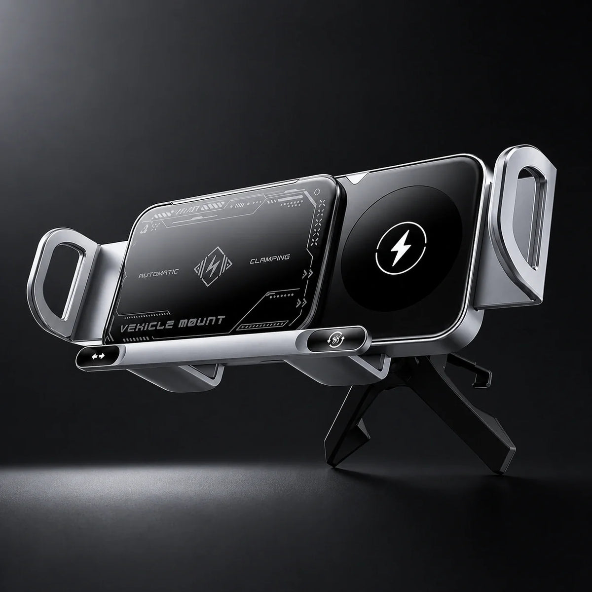 Smart Automatic Car Phone Holder with Wireless Fast Charger