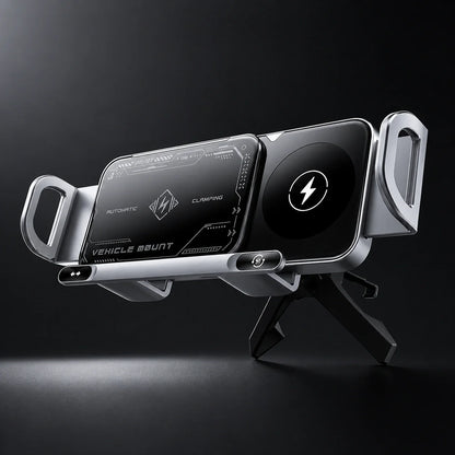 Smart Automatic Car Phone Holder with Wireless Fast Charger